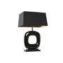 DKD Home Decor Lámpara de Sobremesa en Acero Patinado Negro