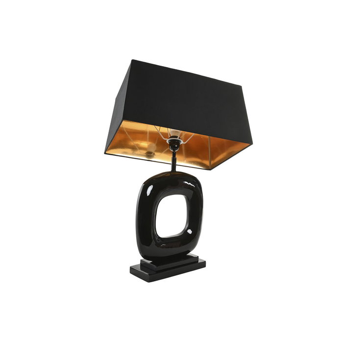 DKD Home Decor Lámpara de Sobremesa en Acero Patinado Negro