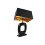 DKD Home Decor Lámpara de Sobremesa en Acero Patinado Negro