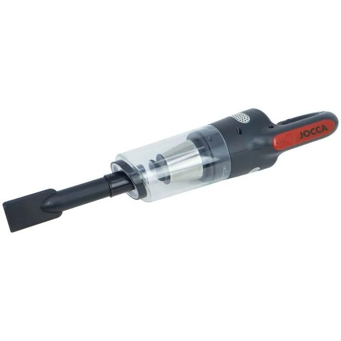 Jocca Aspiradora de Coche Recargable JOC8435253580825, Sin Cable, 7500 Pa, 18 min, 0.5 L, Negro/Rojo
