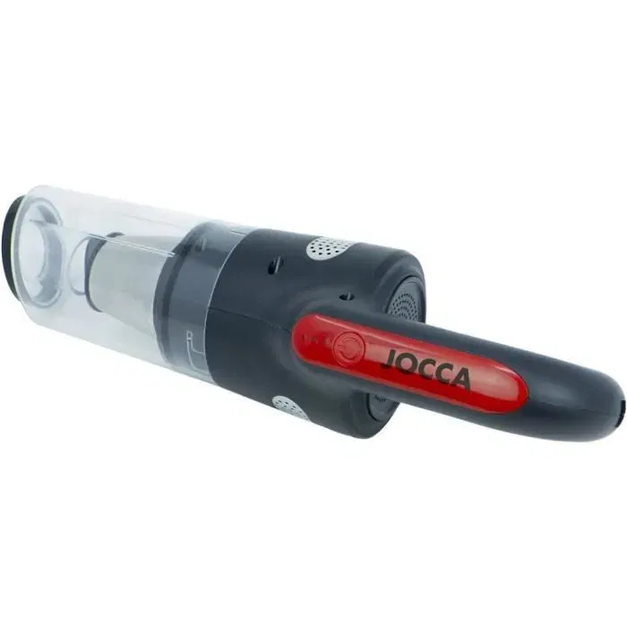 Jocca Aspiradora de Coche Recargable JOC8435253580825, Sin Cable, 7500 Pa, 18 min, 0.5 L, Negro/Rojo
