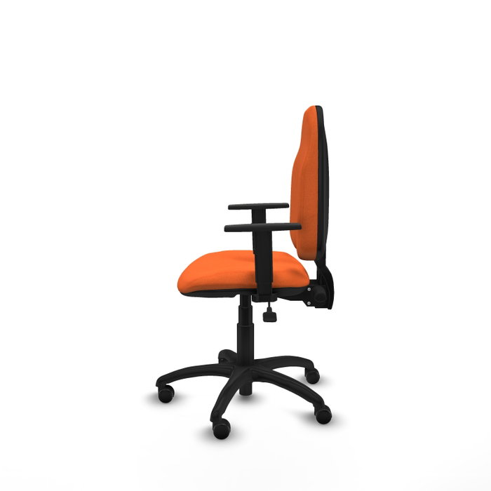 PIQUERAS Y CRESPO Silla de oficina Algarra Naranja con mecanismo Asincro