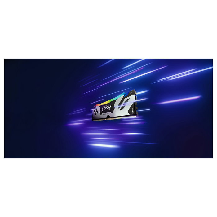 Kingston 16GB FURY Renegade RGB DDR5 6400MT/s CL32 288-pin DIMM Memoria RAM PC con Disipador Térmico, RGB, ECC y XMP 3.0 Kingston 16GB FURY Renegade RGB DDR5 6400MT/s CL32 288-pin DIMM Memoria RAM PC con Disipador Térmico, RGB, ECC y XMP 3.0