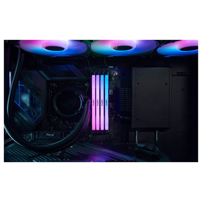 Kingston 16GB FURY Renegade RGB DDR5 6400MT/s CL32 288-pin DIMM Memoria RAM PC con Disipador Térmico, RGB, ECC y XMP 3.0 Kingston 16GB FURY Renegade RGB DDR5 6400MT/s CL32 288-pin DIMM Memoria RAM PC con Disipador Térmico, RGB, ECC y XMP 3.0