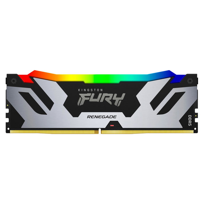 Kingston 16GB FURY Renegade RGB DDR5 6400MT/s CL32 288-pin DIMM Memoria RAM PC con Disipador Térmico, RGB, ECC y XMP 3.0 Kingston 16GB FURY Renegade RGB DDR5 6400MT/s CL32 288-pin DIMM Memoria RAM PC con Disipador Térmico, RGB, ECC y XMP 3.0