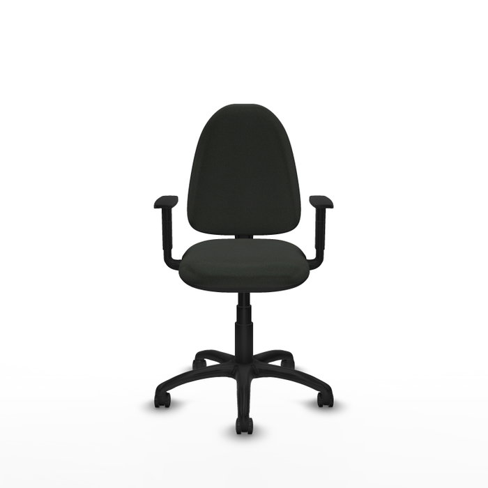PIQUERAS Y CRESPO Silla de oficina Aýna Negra con brazos 1D PIQUERAS Y CRESPO Silla de oficina Aýna Negra con brazos 1D