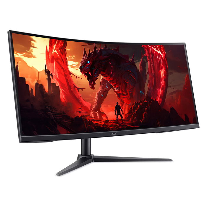 Acer Nitro XZ340CUR X0 - Monitor Gaming Curvo 34" UltraWide Quad HD (3440x1440) 21:9 VA 200Hz 1ms AMD FreeSync Premium con Altavoces, 2x HDMI 2.1, DisplayPort 1.4, Negro