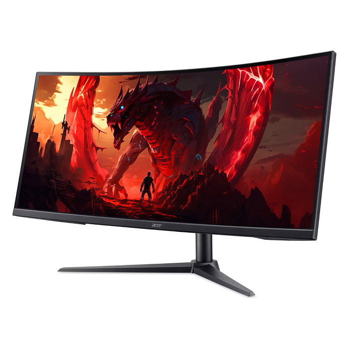 Acer Nitro XZ340CUR X0 - Monitor Gaming Curvo 34" UltraWide Quad HD (3440x1440) 21:9 VA 200Hz 1ms AMD FreeSync Premium con Altavoces, 2x HDMI 2.1, DisplayPort 1.4, Negro
