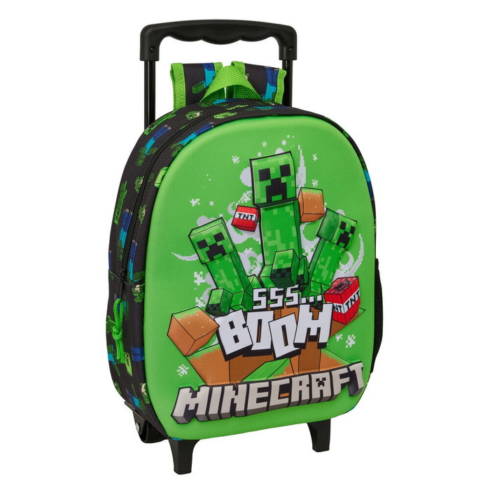 Safta Mochila Trolley 3D Minecraft con Ruedas