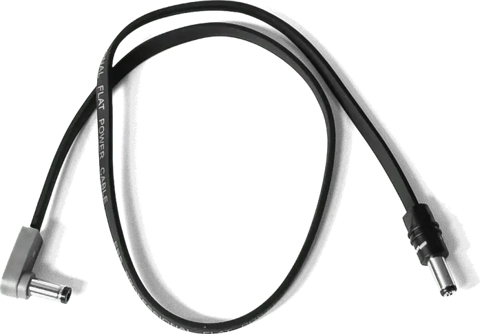 EBS DC1-48 90/0 Cable de Alimentación Plano Negro 48 Cm 2.1 A 2.5 Mm