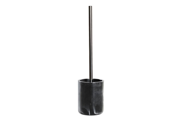 DKD Home Decor Escobillero de Resina Mármol Negro 10x10x40 cm DKD Home Decor Escobillero de Resina Mármol Negro 10x10x40 cm