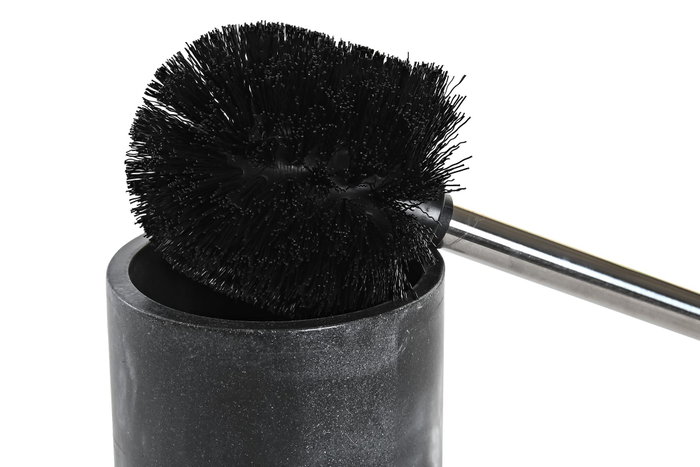 DKD Home Decor Escobillero de Resina Mármol Negro 10x10x40 cm DKD Home Decor Escobillero de Resina Mármol Negro 10x10x40 cm