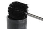 DKD Home Decor Escobillero de Resina Mármol Negro 10x10x40 cm