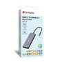 Verbatim Hub Pro USB-C Plata con 2xHDMI, VGA, RJ45 y múltiples puertos USB