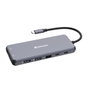 Verbatim Hub Pro USB-C Plata con 2xHDMI, VGA, RJ45 y múltiples puertos USB