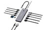 Verbatim Hub Pro USB-C Plata con 2xHDMI, VGA, RJ45 y múltiples puertos USB