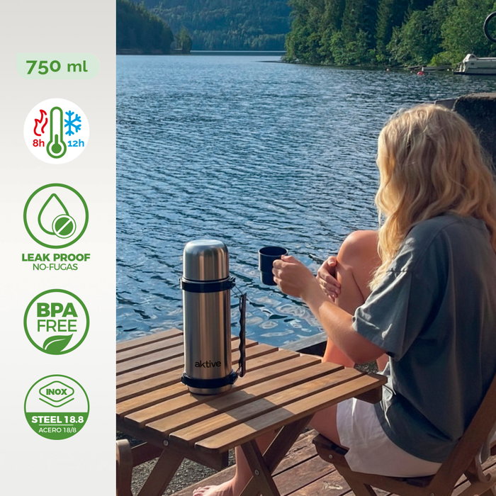 AKTIVE Botella Térmica Camping