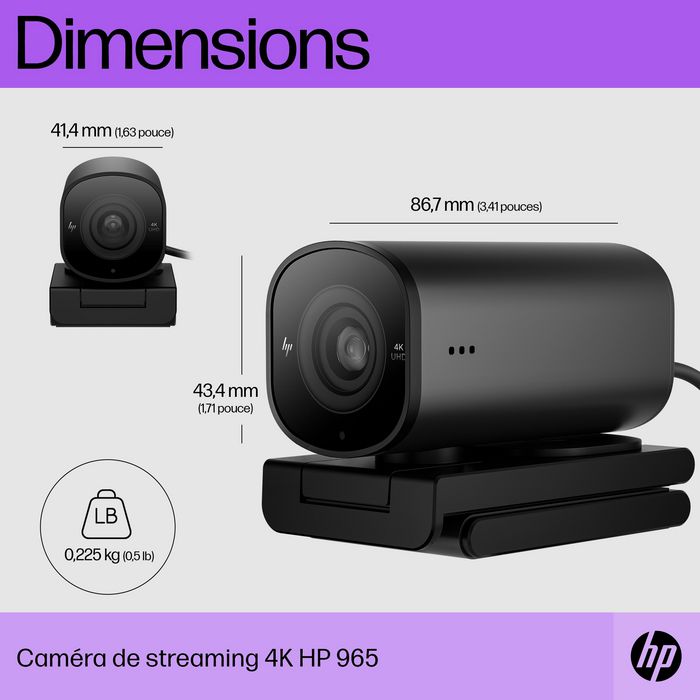 HP 965 4K Streaming Webcam HP 965 4K Streaming Webcam
