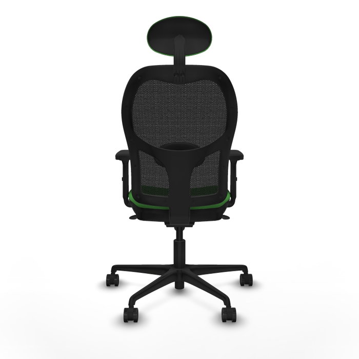 PIQUERAS Y CRESPO Silla de oficina Jorquera con mecanismo Sincro, Tela Verde y Malla Negra PIQUERAS Y CRESPO Silla de oficina Jorquera con mecanismo Sincro, Tela Verde y Malla Negra