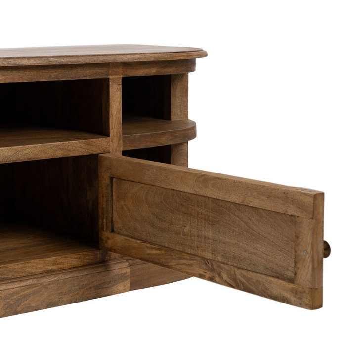 Mueble Tv Natural Madera de Mango Salón 198 X 45 X 50 cm