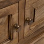 Mueble Tv Natural Madera de Mango Salón 198 X 45 X 50 cm