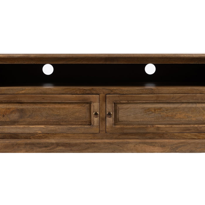 Mueble Tv Natural Madera de Mango Salón 198 X 45 X 50 cm