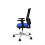 PIQUERAS Y CRESPO Silla de oficina Horna con mecanismo Sincro/Traslack Azul y Negro