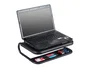 Q-connect Soporte para Portátil y Monitor con Bandeja Organizadora, Negro, 380x295x110 mm