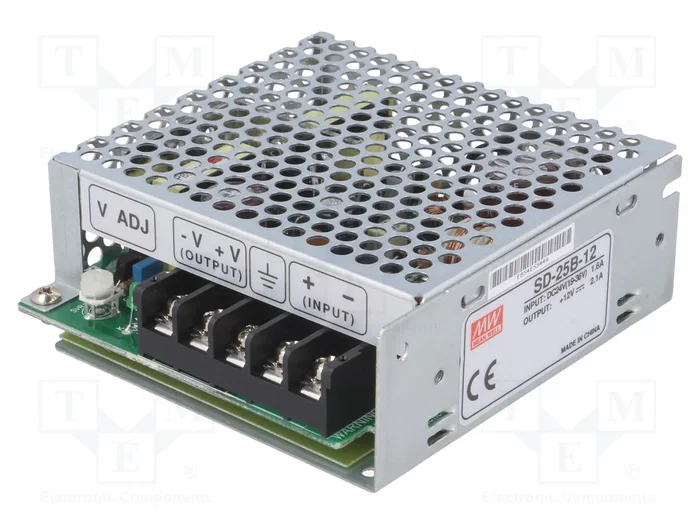 MEAN WELL SD-25B-12 Convertidor DC/DC 25,2W 12VDC MEAN WELL SD-25B-12 Convertidor DC/DC 25,2W 12VDC