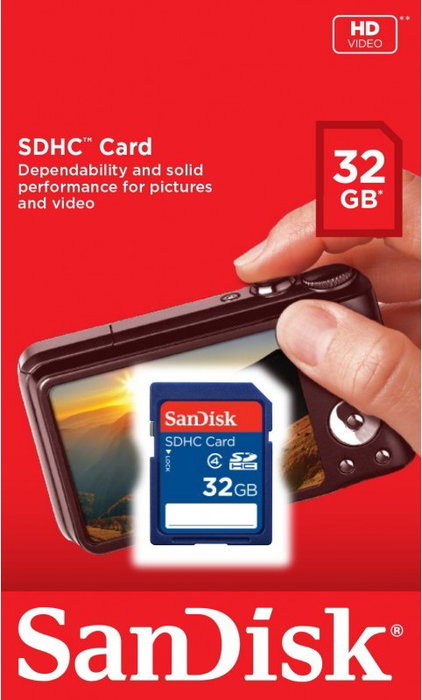SanDisk Tarjeta de memoria Standard SDHC 32 GB Azul SanDisk Tarjeta de memoria Standard SDHC 32 GB Azul