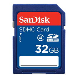 SanDisk Standard SDHC 32 GB Tarjeta de Memoria Flash, Clase 4, con Interruptor de Protección contra Escritura, para Cámaras Digitales y Videocámaras