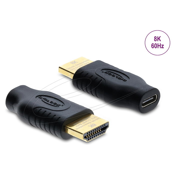 DeLOCK Adaptador USB Type-C™ a HDMI 8K 60 Hz HDR HDCP 61076 Negro DeLOCK Adaptador USB Type-C™ a HDMI 8K 60 Hz HDR HDCP 61076 Negro