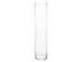 Giftdecor Jarrón de Cristal Cilíndrico Transparente 15cm x 70cm