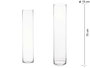 Giftdecor Jarron Cristal Cilindro Transparente 15 cm Diámetro x 70 cm Alto