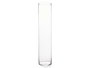 Giftdecor Jarron Cristal Cilindro Transparente 15 cm Diámetro x 70 cm Alto