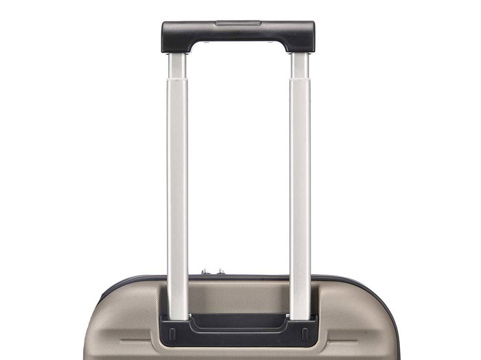 Arte Regal Maleta Rigida con Ruedas 37 Litros, Color Champagne/Negro, ABS, Dimensiones 40 x 55.5 x 16 cm, Asa Acolchada y Candado (Set de 3)