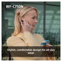 Sony Auriculares True Wireless WF-C710N con Cancelación de Ruido - Bluetooth, Resistencia al Agua IPX4, Color Rosa