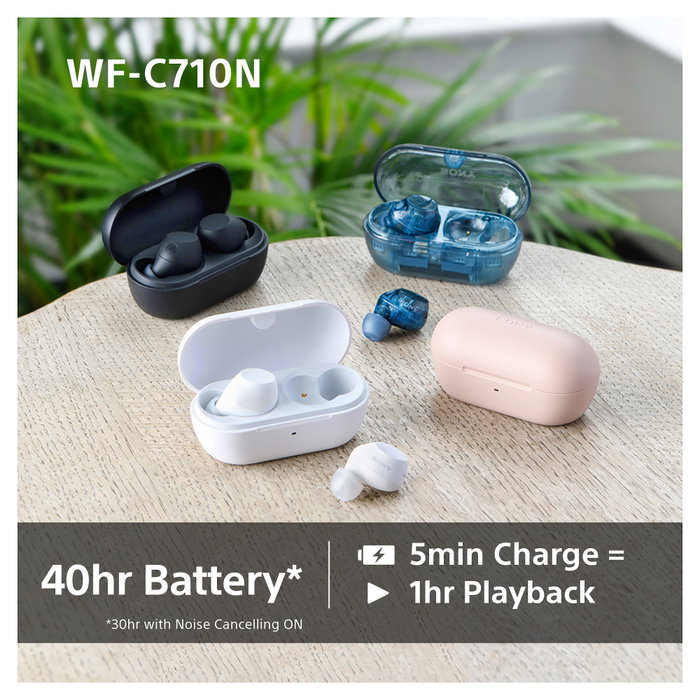 Sony Auriculares True Wireless WF-C710N con Cancelación de Ruido - Bluetooth, Resistencia al Agua IPX4, Color Rosa Sony Auriculares True Wireless WF-C710N con Cancelación de Ruido - Bluetooth, Resistencia al Agua IPX4, Color Rosa