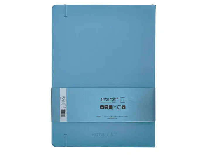 Antartik Cuaderno A4 Tapa Dura Hojas Puntos Azul Claro 100 Hojas 80gr FSC Antartik Cuaderno A4 Tapa Dura Hojas Puntos Azul Claro 100 Hojas 80gr FSC