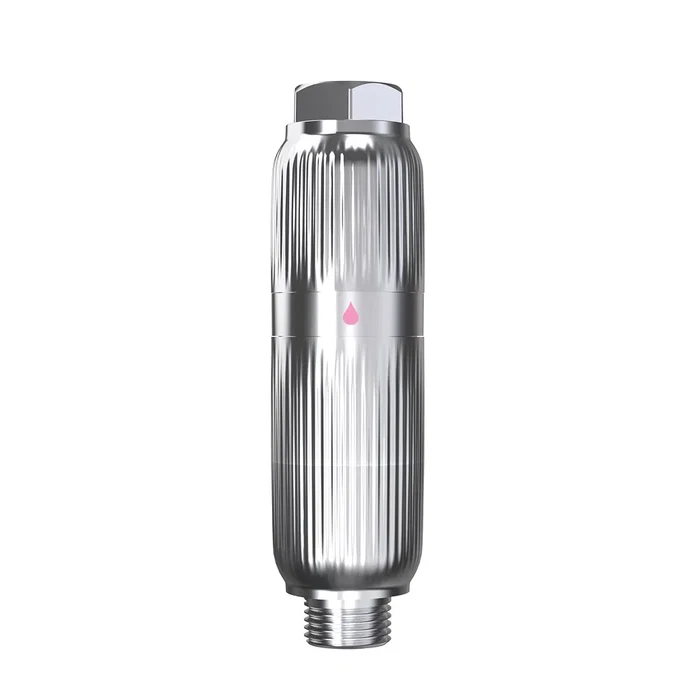 Aquabeba Aquafilter Chrome - Filtro de Ducha con Sistema de 7 Etapas, Capacidad 50000L, Conexión Directa al Grifo, Color Cromo