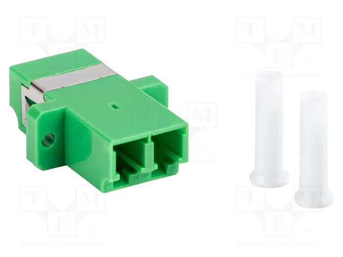LANBERG Adaptador LC/APC Duplex Modo Único 9/125µm Verde