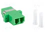 LANBERG Adaptador LC/APC Duplex Modo Único 9/125µm Verde