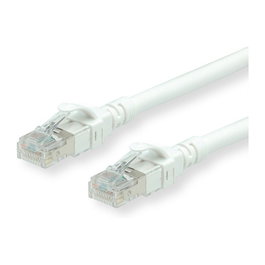 ROLINE 21152867 Patchkabel Cat.6A S/FTP (PiMF) Component Level LSOH Blanco, 10 m, 500 MHz, 10GBase-T, RJ-45