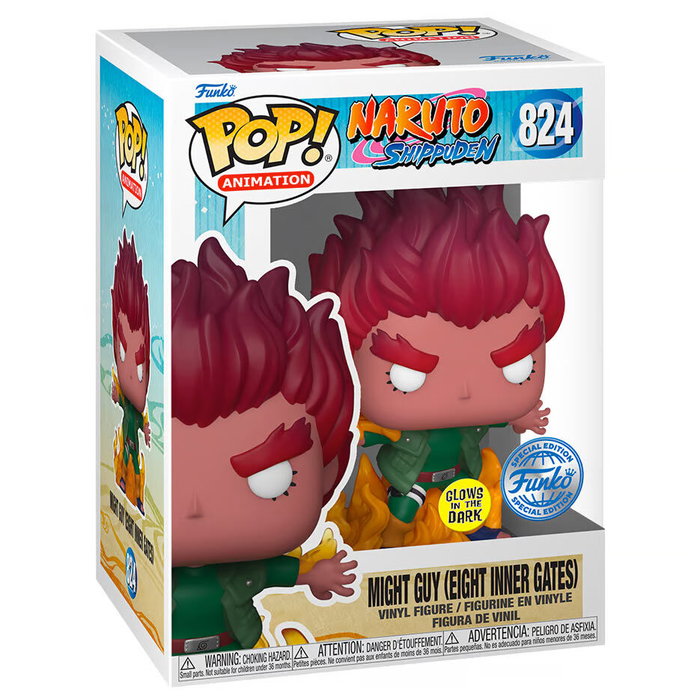 Funko Pop Naruto Shippuden Might Guy 8 Puertas Exclusive que brilla en la oscuridad Funko Pop Naruto Shippuden Might Guy 8 Puertas Exclusive que brilla en la oscuridad