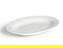 Vessia Plato Ovalado Blanco Porcelana 24.5x17.5x2.5 cm (Set de 24)