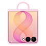 SAMSUNG Silicone Ring Magnet Case para Galaxy Flip8, violeta