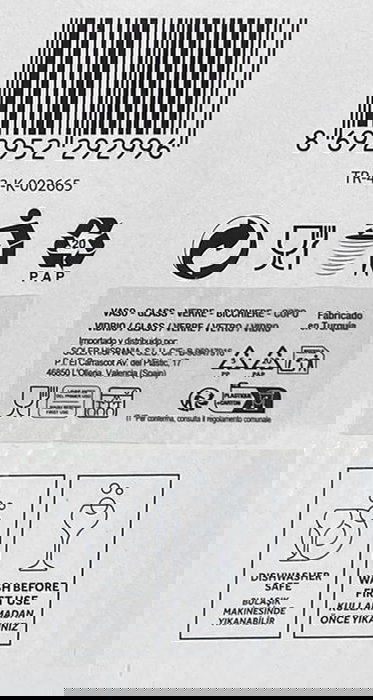 LAV Set 6 Vasos Zoey 300 cc (8 Cajas)