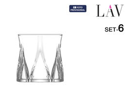 LAV Set 6 Vasos Zoey 300 cc (8 Cajas)