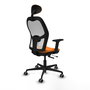 PIQUERAS Y CRESPO Silla de oficina Jorquera Naranja y Blanco