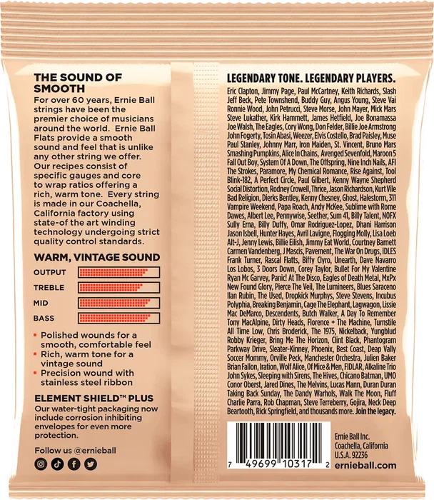 Ernieball Juego Cuerdas Guitarra Eléctrica Entorchado Plano Light Slinky 11-50 Ernieball Juego Cuerdas Guitarra Eléctrica Entorchado Plano Light Slinky 11-50